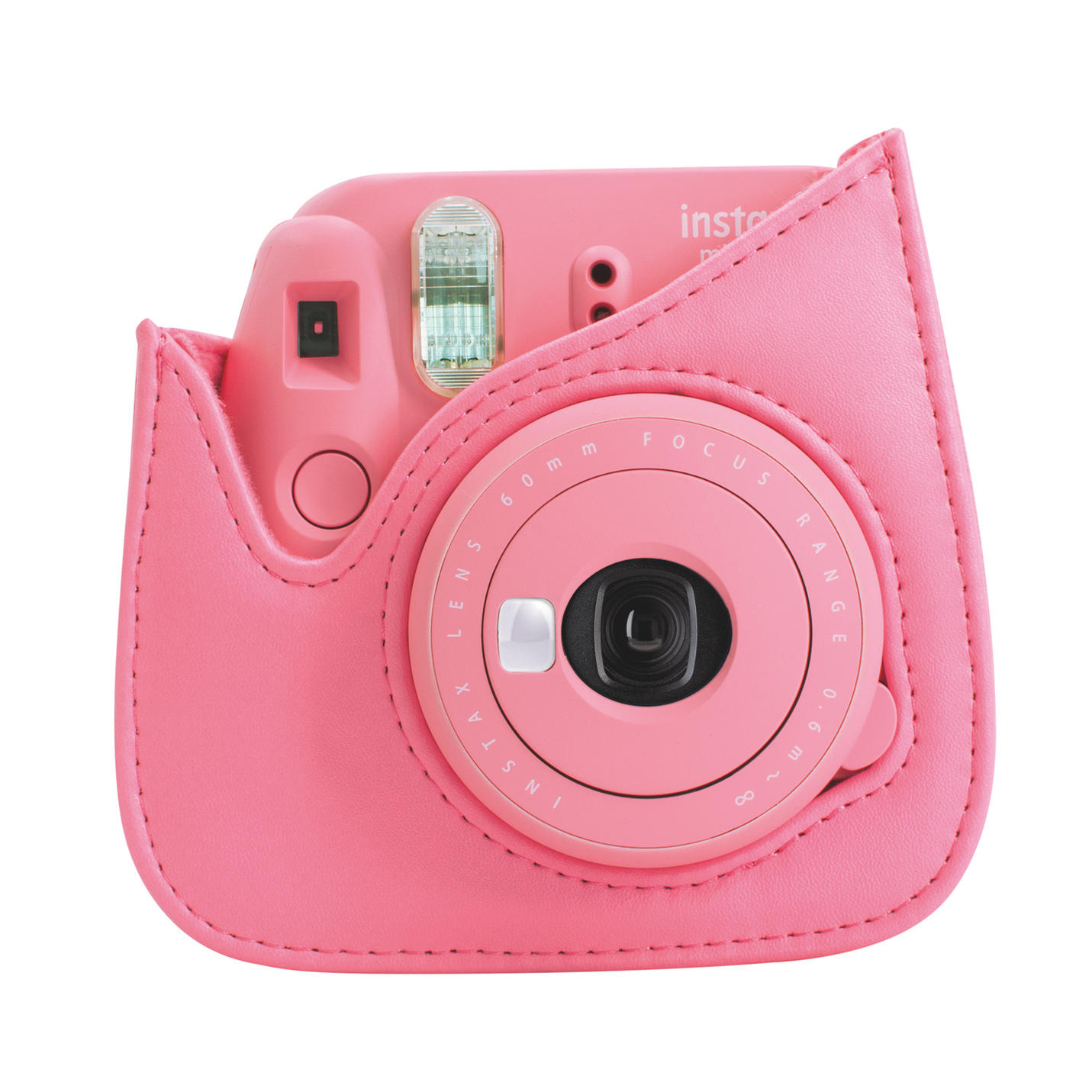 FUJIFILM Instax Mini 9 + Case + Film Sofortbildkamera, Flamingo Pink