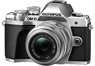 OLYMPUS OM-D E-M10 Mark III ezüst + EZ-M1442 II R ezüst Kit