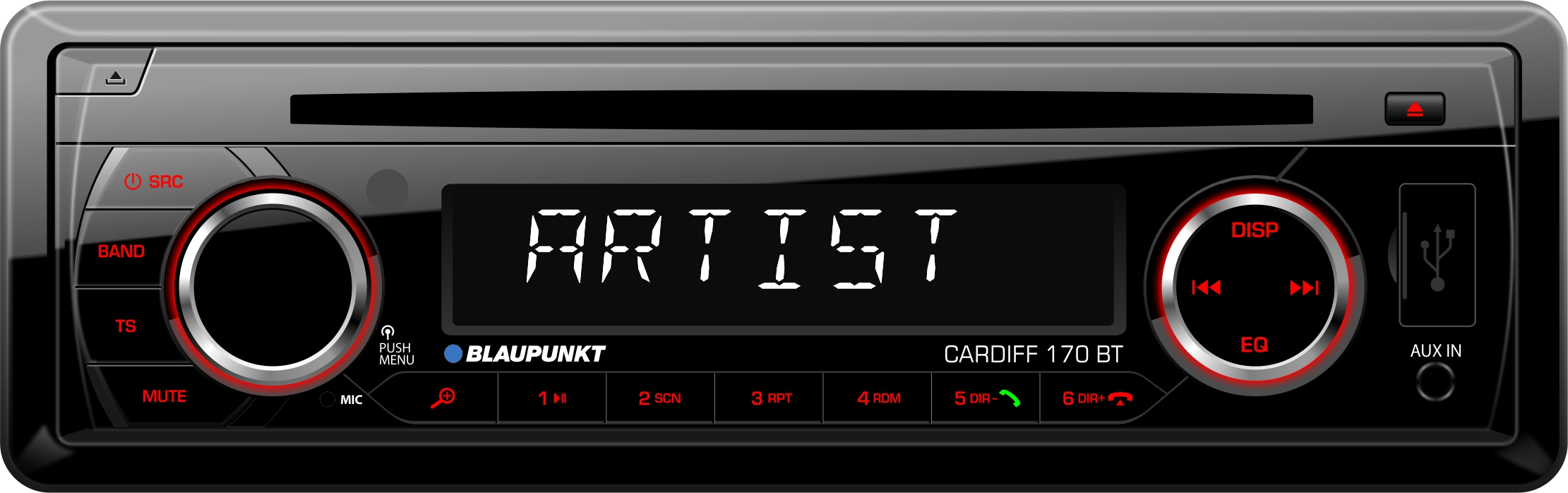 BLAUPUNKT Cardiff 170 BT bluetooth autóhifi fejegység
