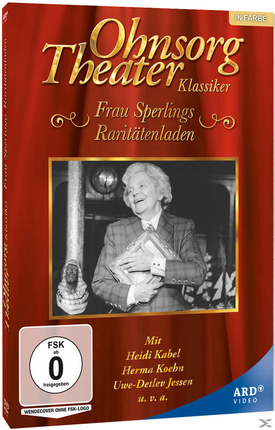 DVD-Cover von 'Ohnsorg Theater' mit Porträt einer Frau und rotem Hintergrund.