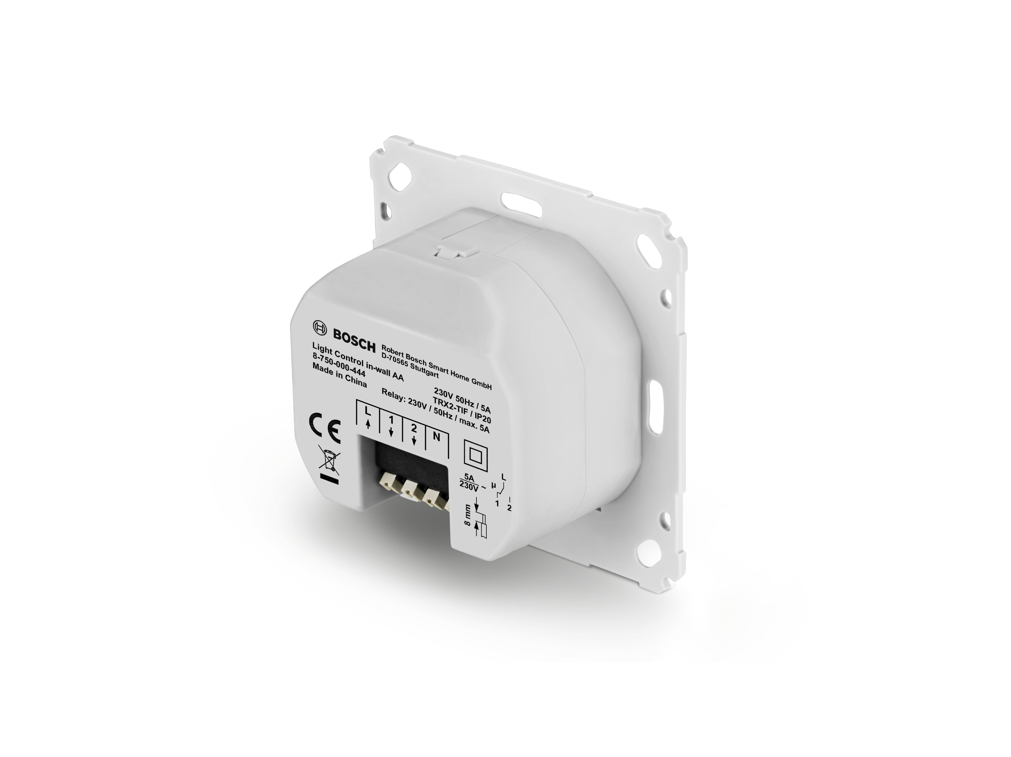 BOSCH Smart Home Lichtsteuerung Unterputz, Weiß