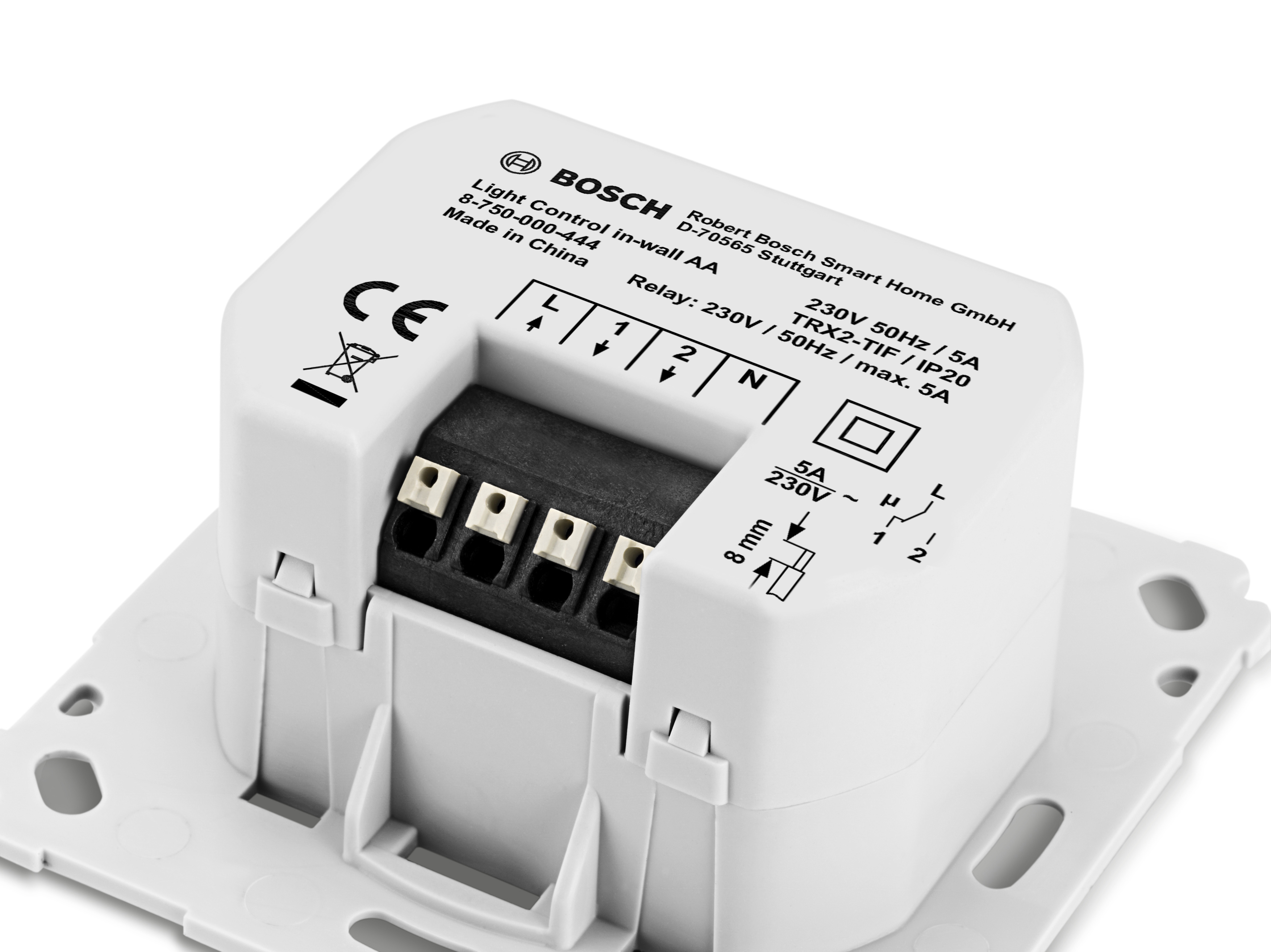 BOSCH Smart Home Lichtsteuerung Unterputz, Weiß
