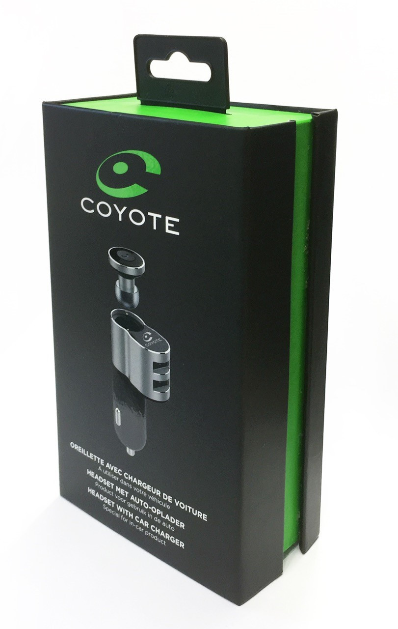 COYOTE Oreillette Bluetooth + chargeur de voiture (2085) In-ear Oreillettes bluetooth  Gris