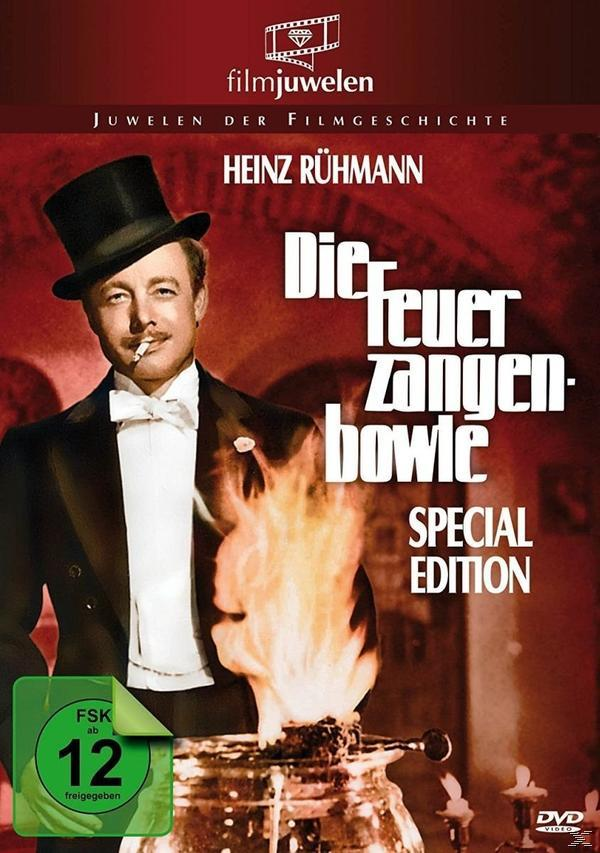 Filmposter mit einem Mann mit Zylinder, der eine Zigarette raucht, mit Flammen im Hintergrund.