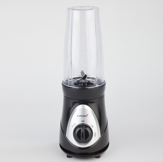 KORONA 24200 Smoothie Maker Schwarz (300 Watt, 2 x 0.75 l)