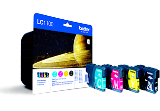 BROTHER LC1100VALBP MULTI PACK CMYBK - Tintenpatrone (Schwarz, gelb, cyan, magenta)