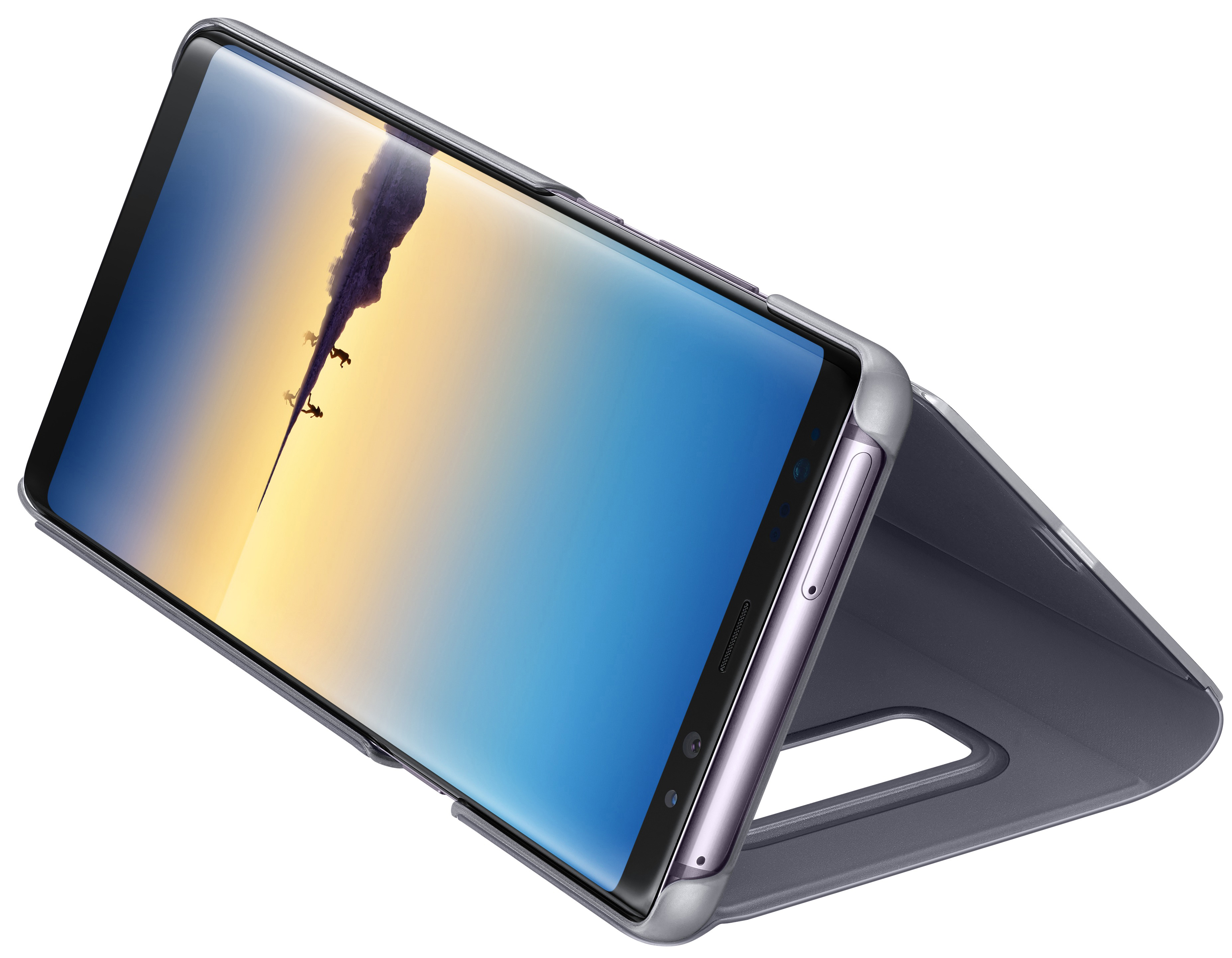 SAMSUNG Clear View Standing Cover EF-ZN950, Bookcover, Samsung, Galaxy Note8, Blaugrau