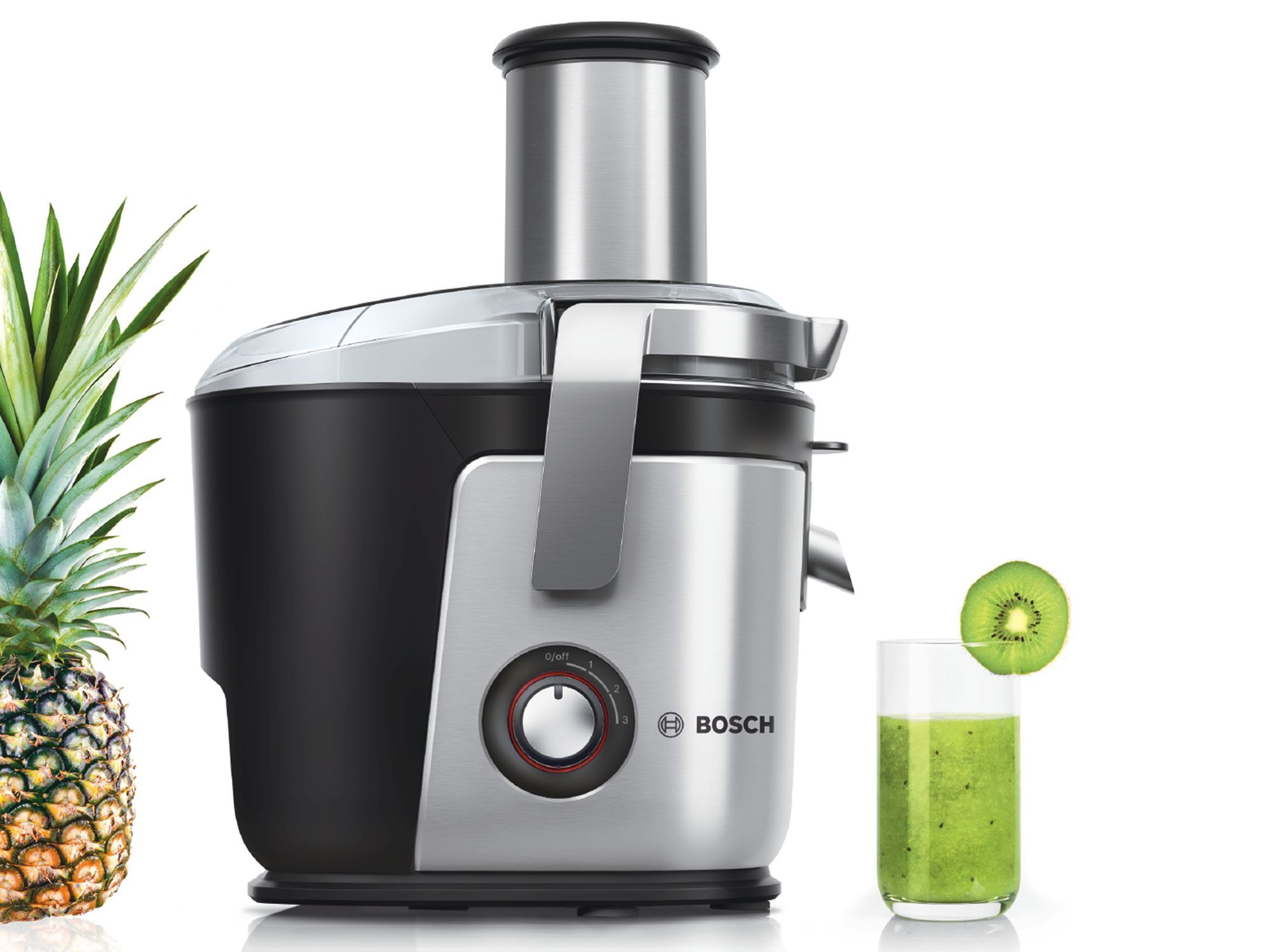 BOSCH MES4010 VitaJuice 4 Entsafter 1200 Watt, Silber/Schwarz