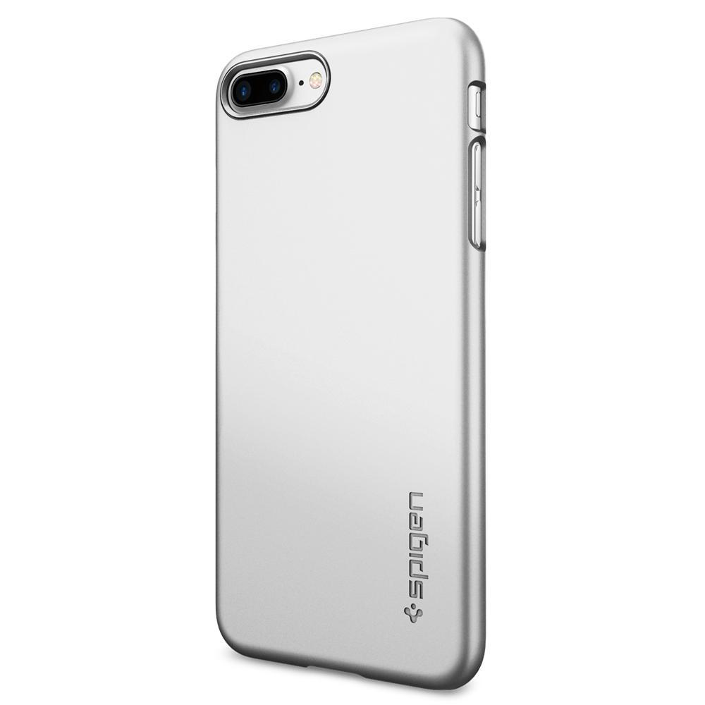 SPIGEN iPhone 7 Plus Case Spigen Thin Fit Ultra İnce Satin Silver