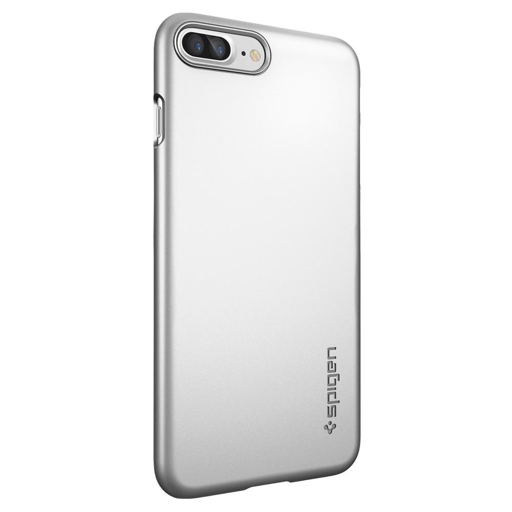 SPIGEN iPhone 7 Plus Case Spigen Thin Fit Ultra İnce Satin Silver
