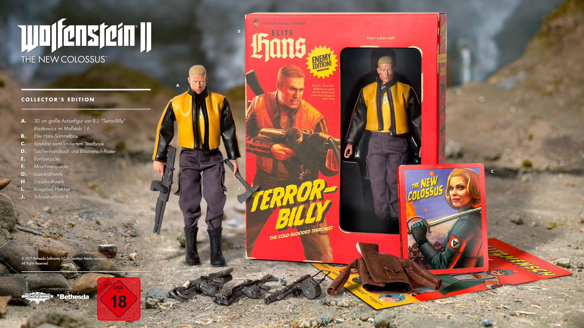 Wolfenstein II: The New Colossus Collectors Edition - [PlayStation 4]