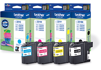BROTHER LC221 Value Pack - Cartouche d'encre (multicolore)