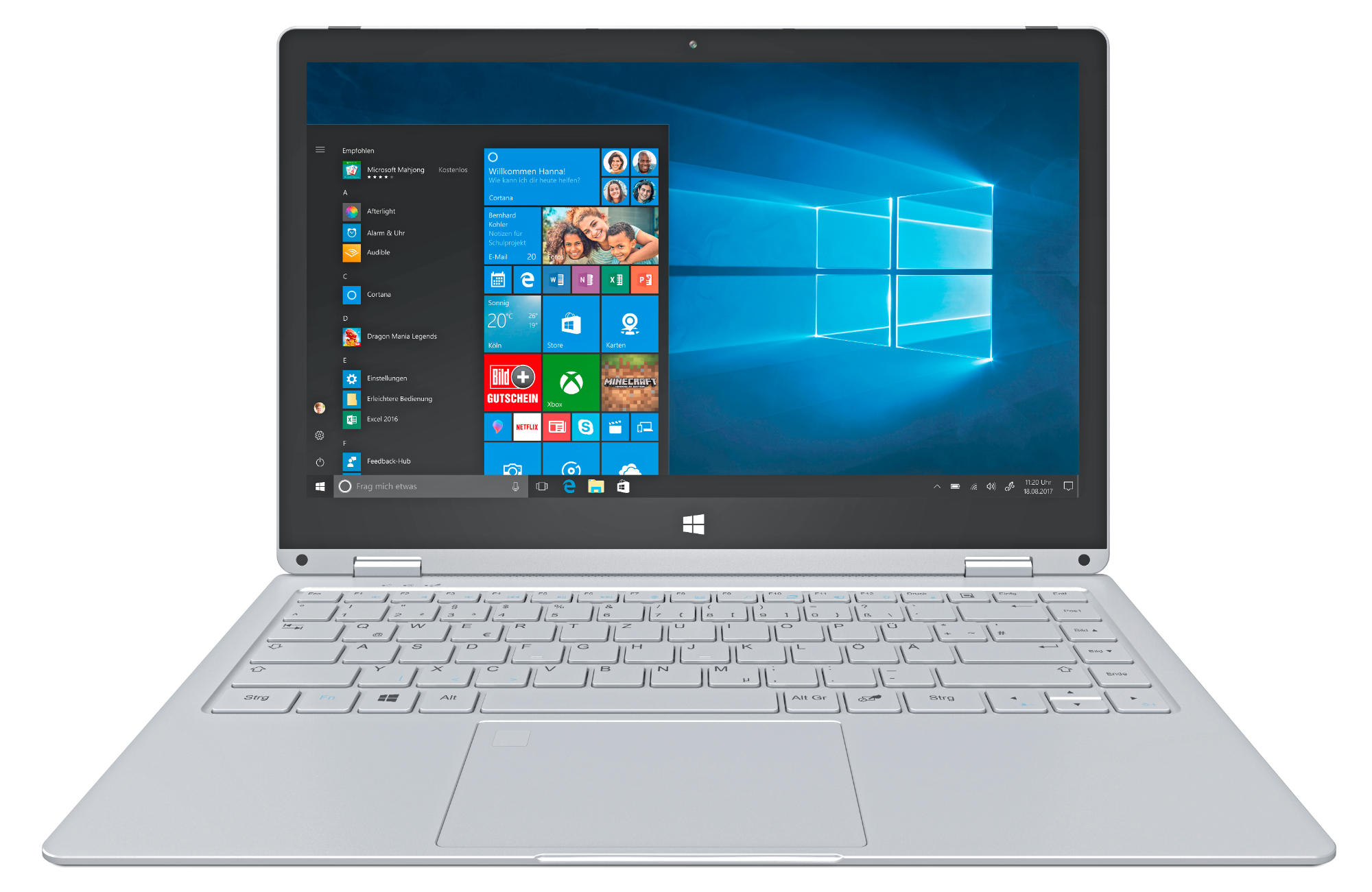 TREKSTOR PRIMEBOOK C13 / Volks-Notebook - 13,3 Zoll - Intel® Celeron® N3350 - 4 GB - 64 GB - Intel® HD 500 - Windows 10 Home (64 Bit)