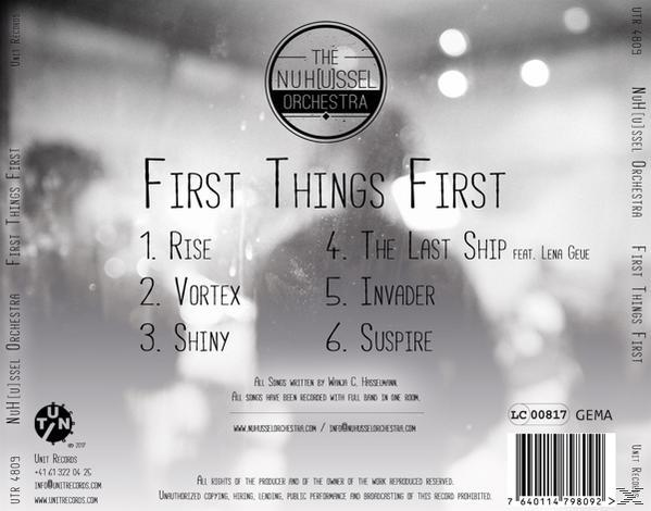 Nuh(u)ssel Orchestra - First Things First  - (CD)