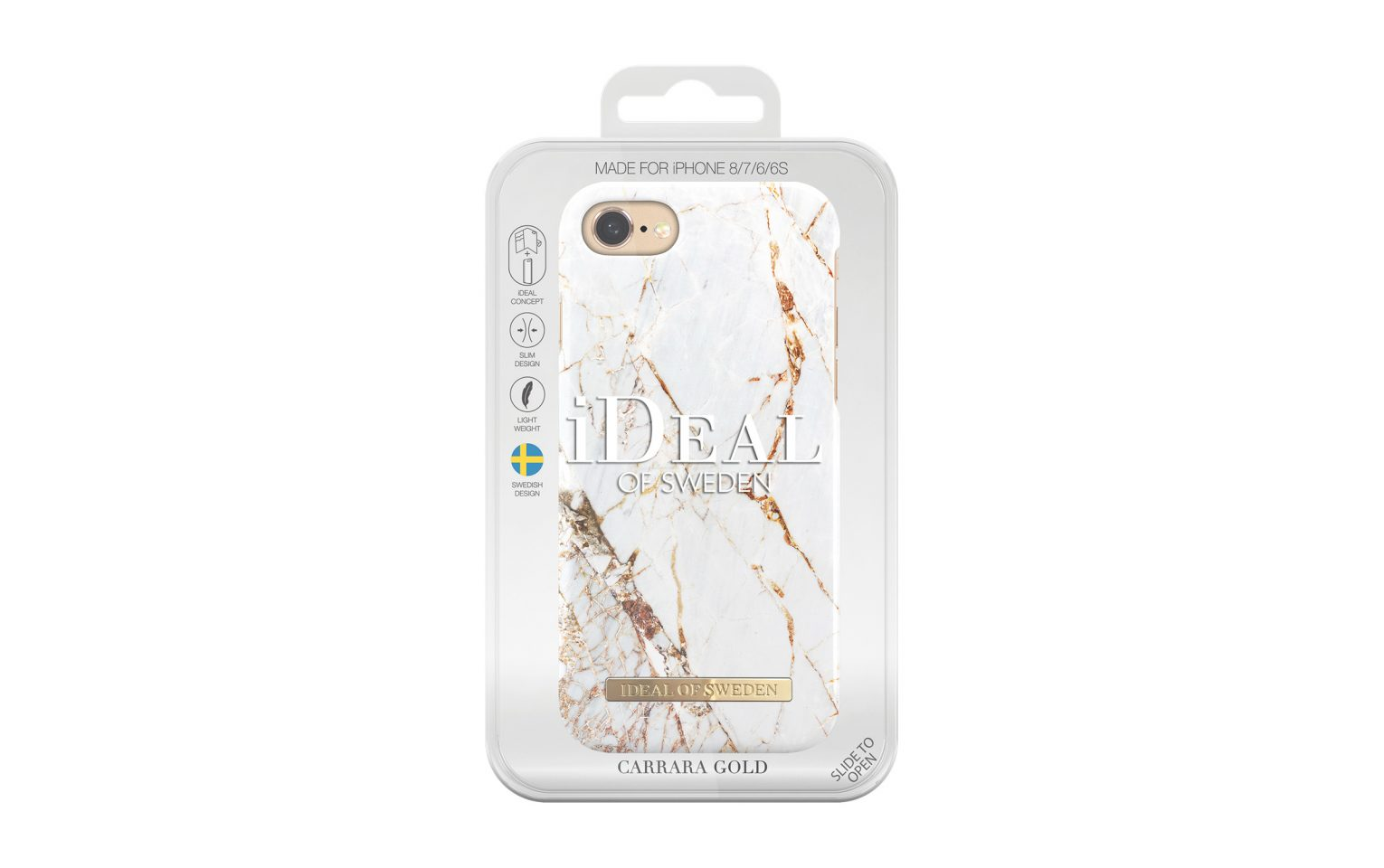 IDEAL OF SWEDEN Carrara Gold Case White