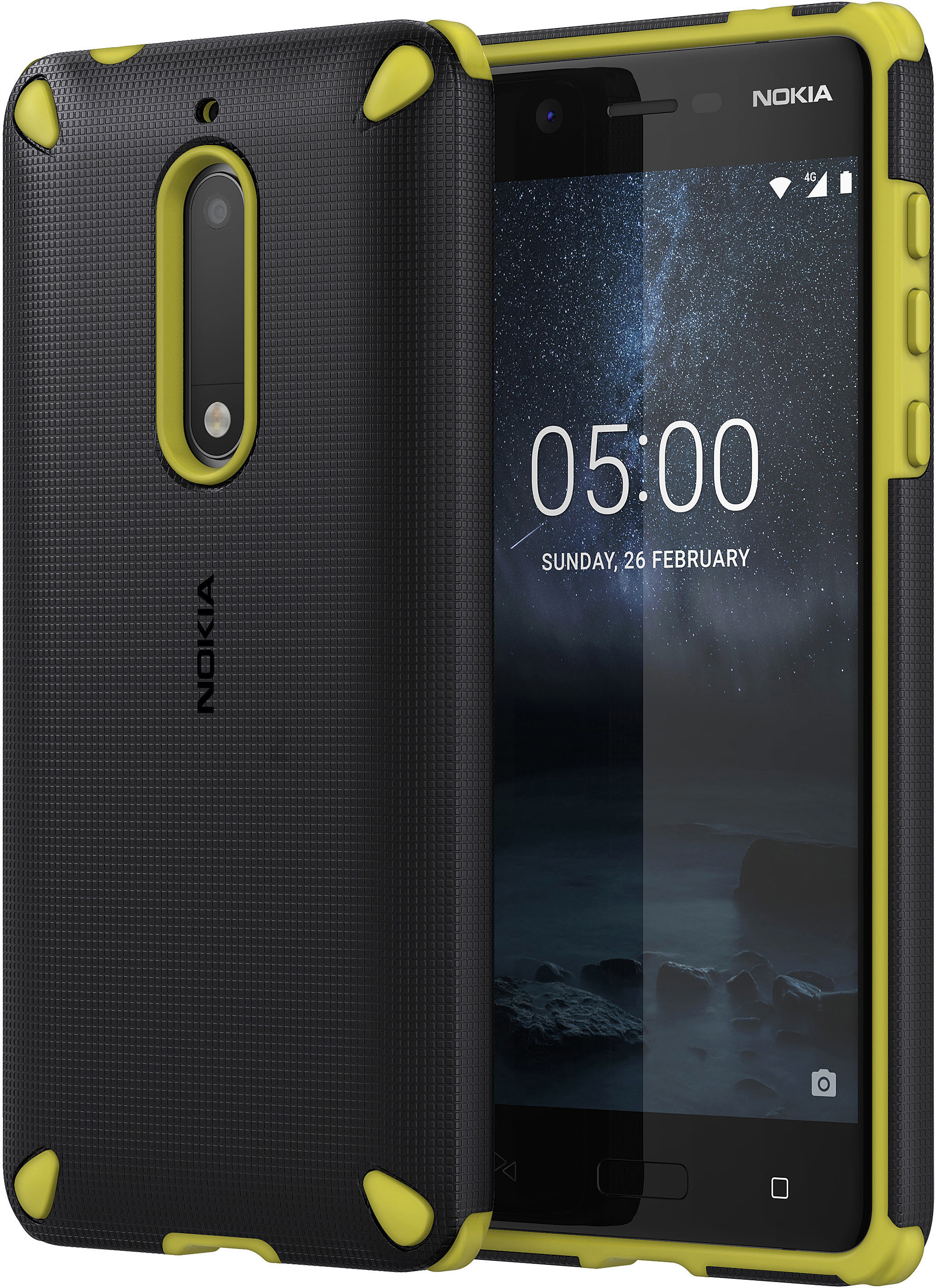 NOKIA Rugged 5, Limette Case Impact CC-502, Nokia, Backcover
