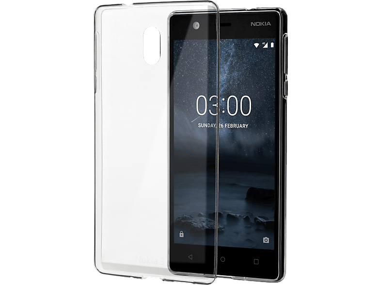 Nokia, Transparent Slim Backcover, Cover NOKIA 3, Crystal CC-103,