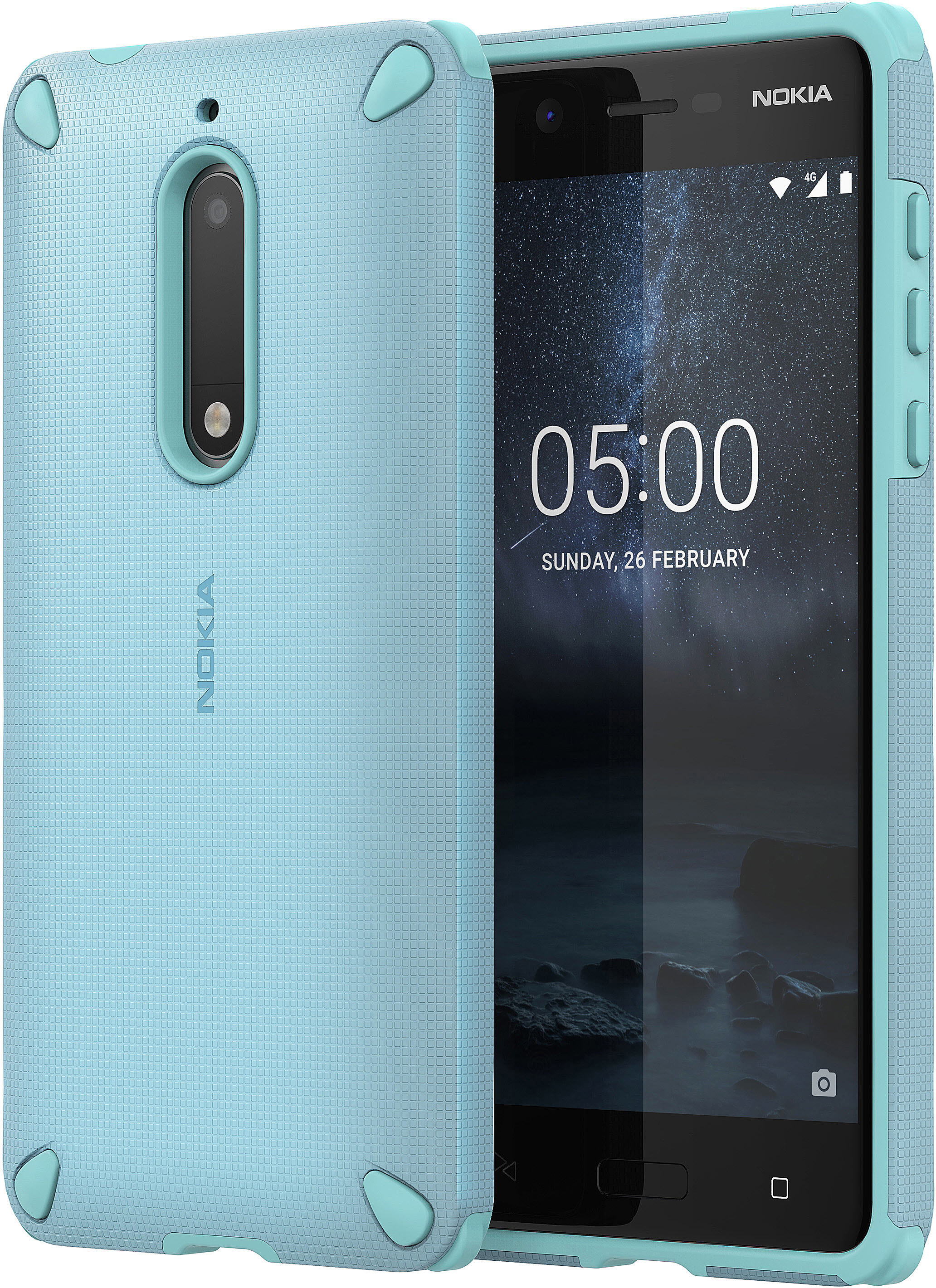 Nokia, Case Backcover, CC-502, Impact 5, Hellblau Rugged NOKIA