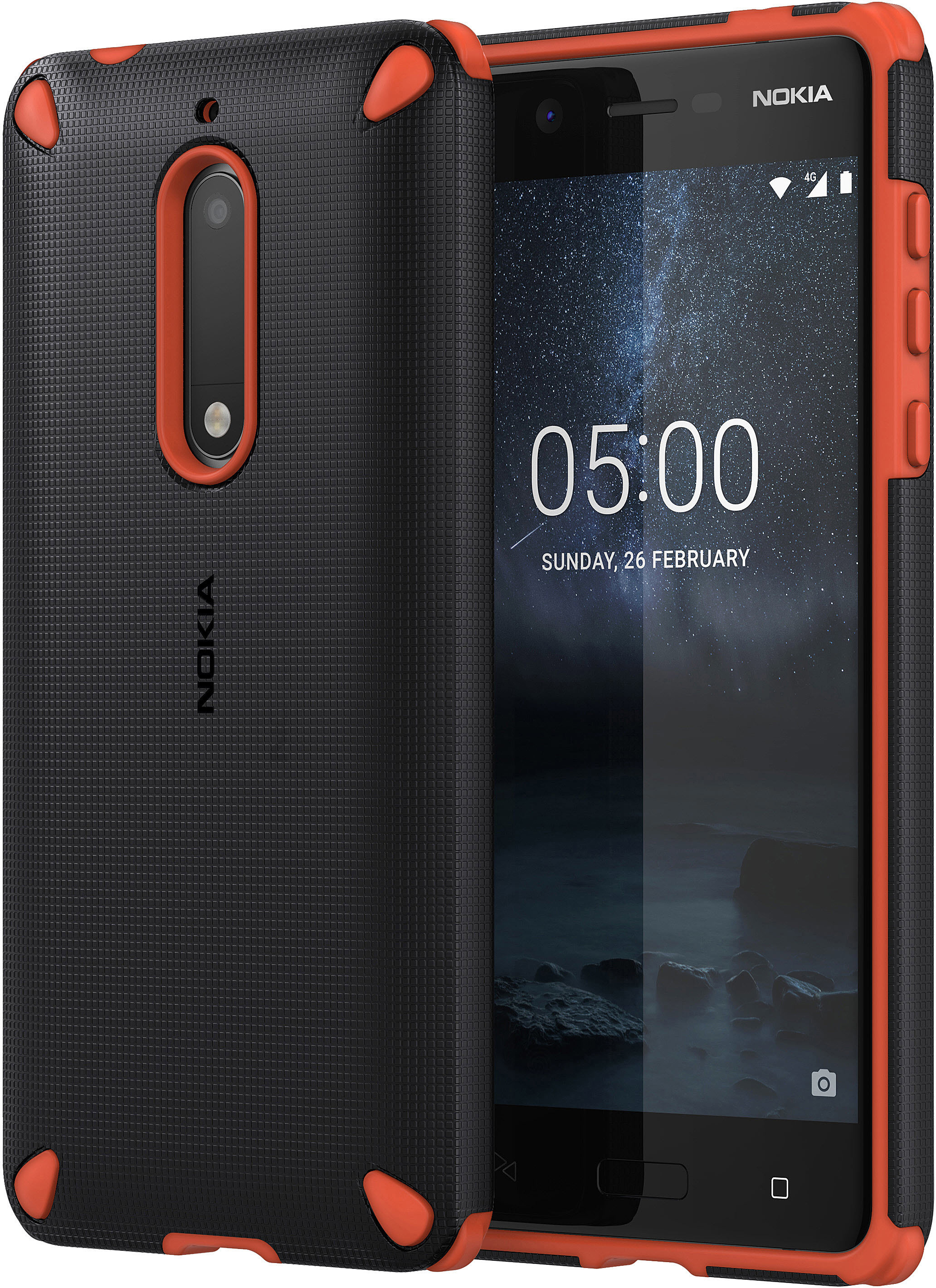 Nokia, Impact NOKIA Backcover, Orange CC-502, 5, Case Rugged