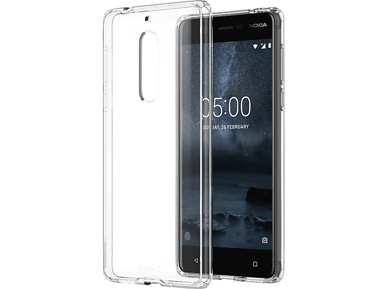 NOKIA Hybrid Crystal Backcover, Transparent Nokia, Case CC-704, 5