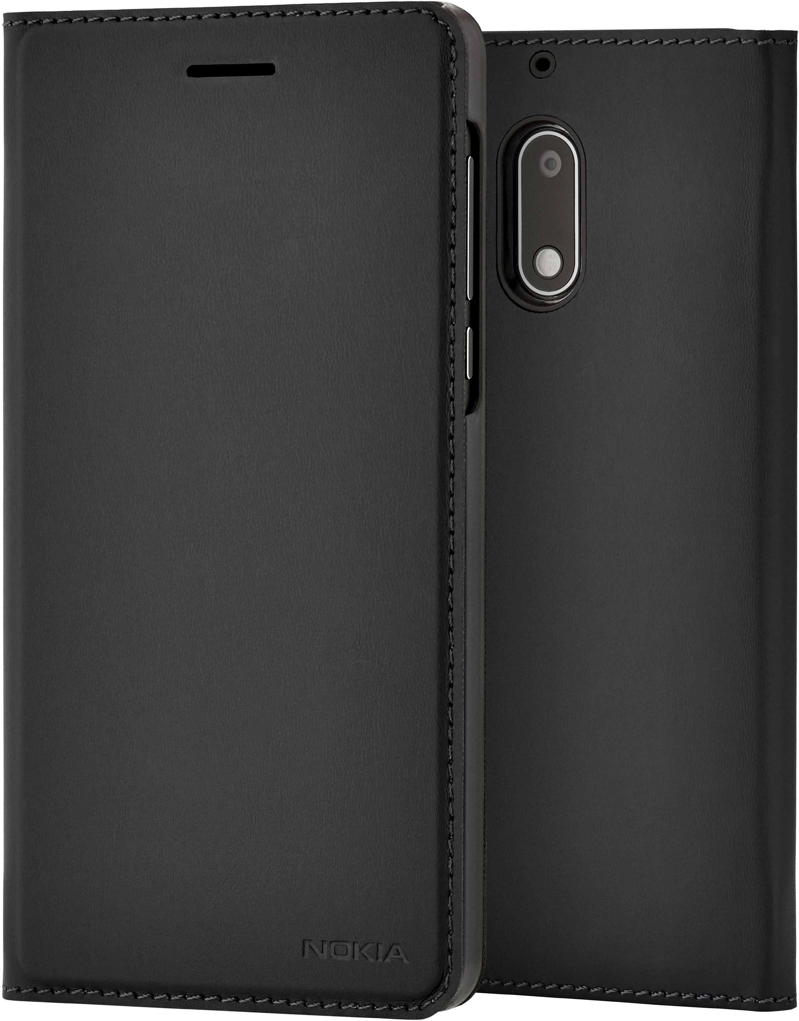 NOKIA Slim Flip Case CP-302, Bookcover, Schwarz Nokia, 5