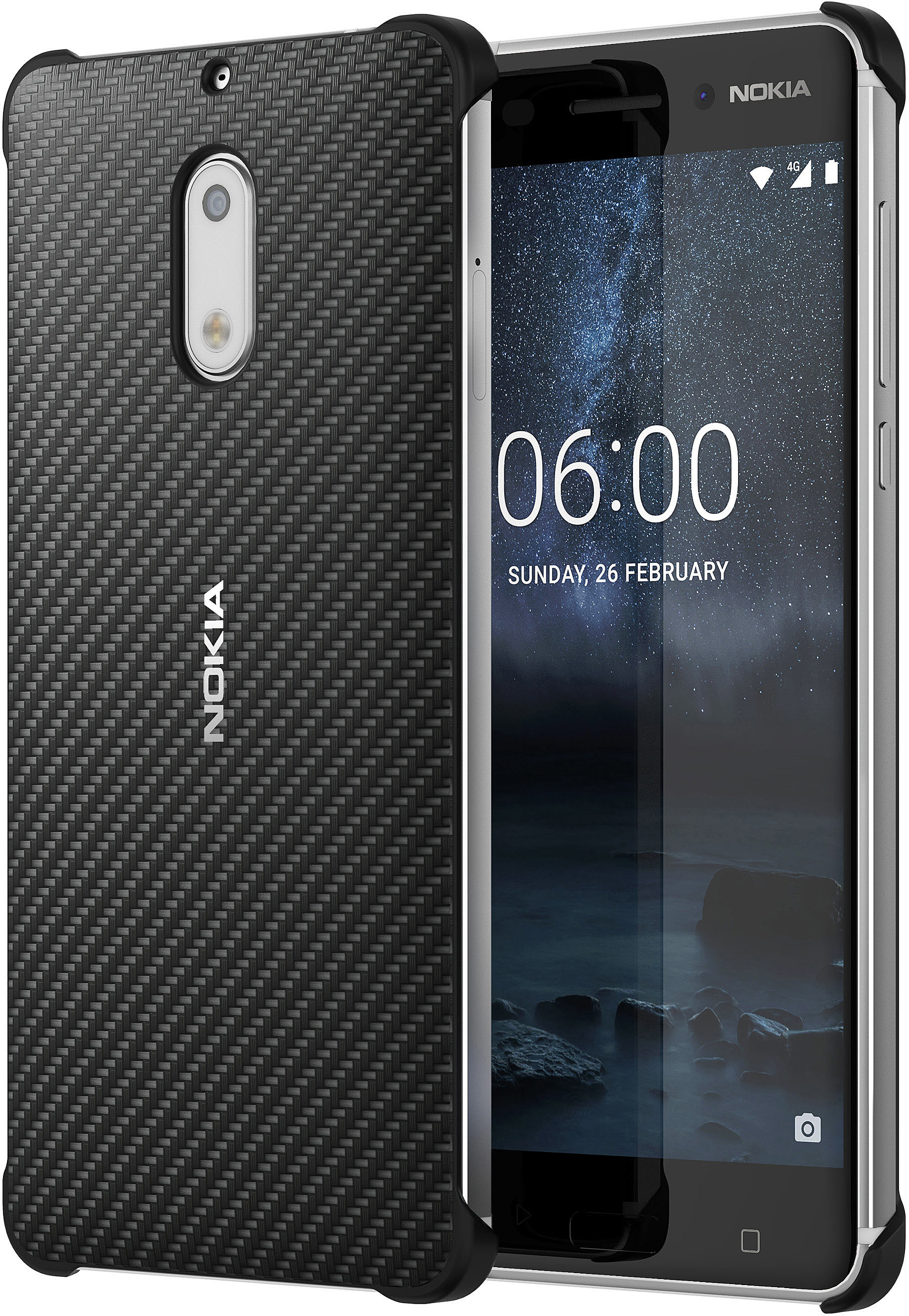 Case 6, Carbon Fibre CC-802, Nokia, Backcover, NOKIA Schwarz Design