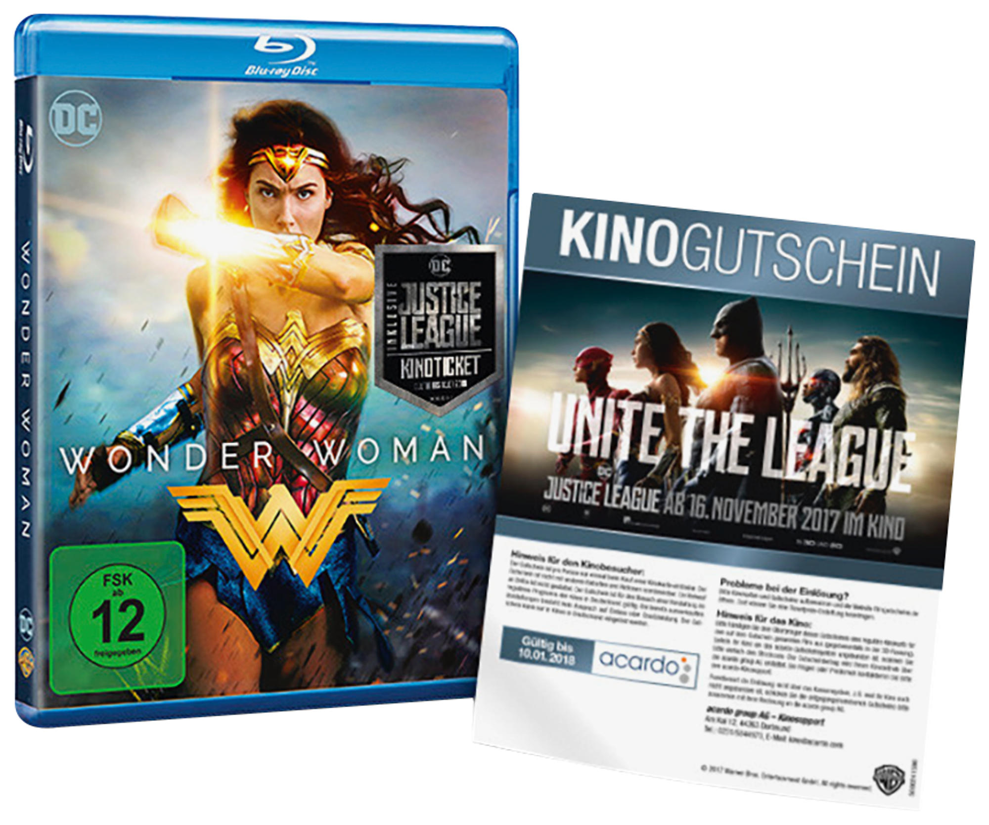 Wonder Woman + Justice League Kinoticket (Exklusiv) Blu-ray