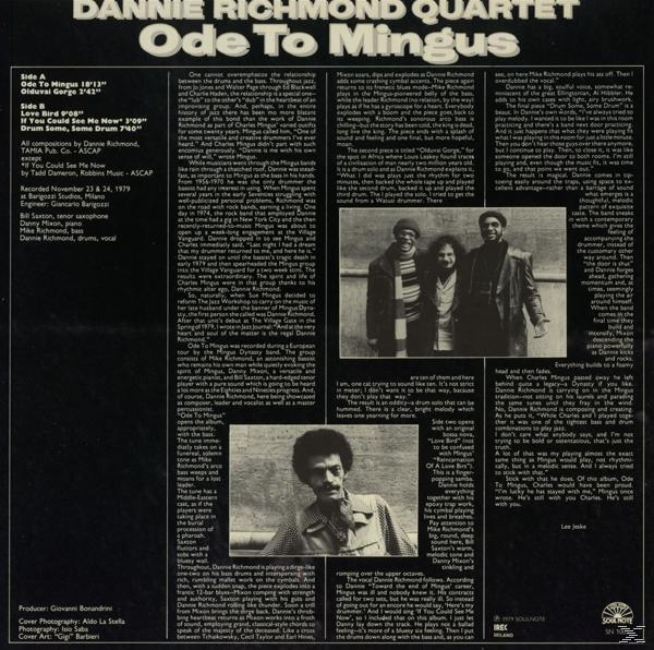 Dannie Quartet Richmond - Mingus To Ode - (Vinyl)