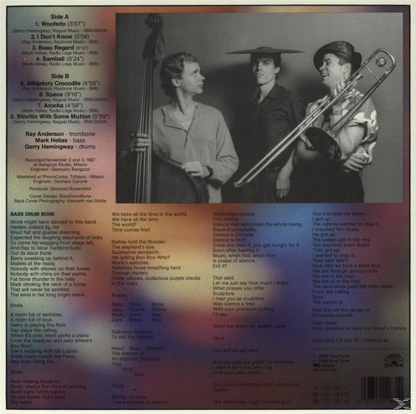 (Vinyl) Bass Drum - - Wooferlo Bone