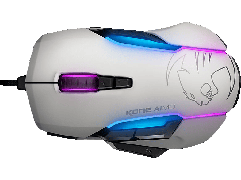 Roccat Kone Aimo Gaming Maus Weiss Leuchtfarbe Mehrfarbig Gaming Maus Kabelgebunden Online Kaufen Saturn