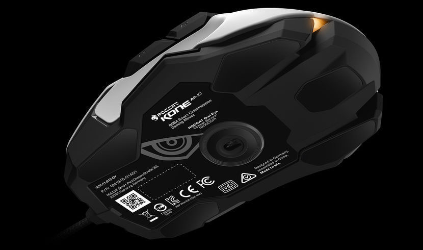 ROCCAT Kone Aimo Gaming Maus, Weiß/Leuchtfarbe: Mehrfarbig
