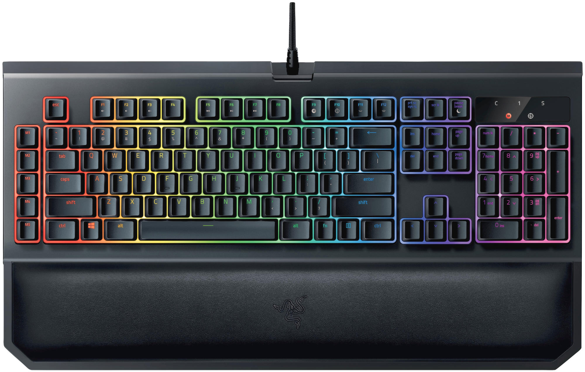 RAZER BlackWidow Chroma V2, Gaming Tastatur, Mechanisch, Razer Yellow, kabelgebunden, Schwarz