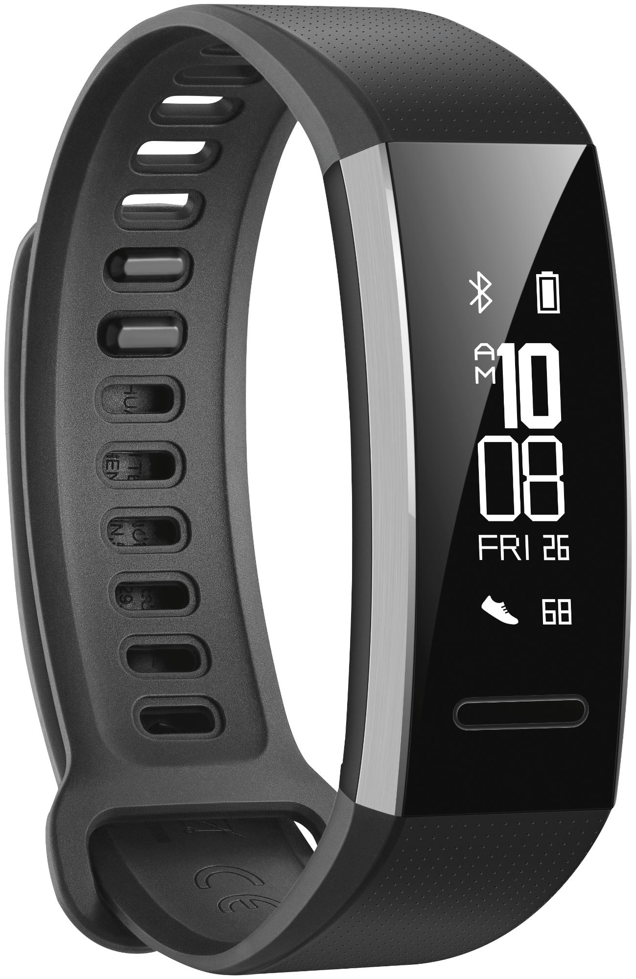 Pulsera de actividad - Huawei Band 2 Pro, Pulsómetro, GPS, TruSleep, Firstbeat, Negro