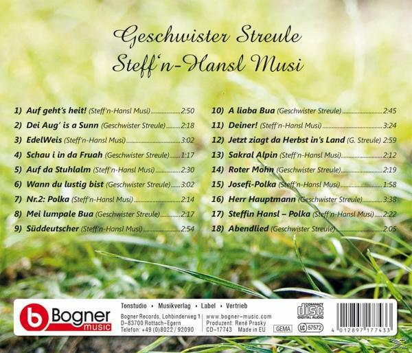 Geschwister Streule, Steffen-Hansl-Musi (CD) glei du bist,kimm - lustig - Wann eina
