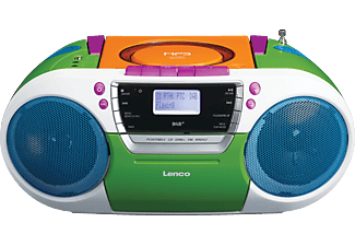 LENCO Lenco SCD-681 - Radio cassette  - Tuner DAB+ - Multicolore - Boombox (DAB+, FM, Multicolore)