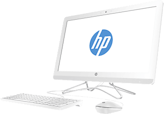 HP 24-e004nn fehér All in One számítógép 2BZ68EA (23,8 Full HD IPS/AMD A9/4GB/1TB HDD/DOS)