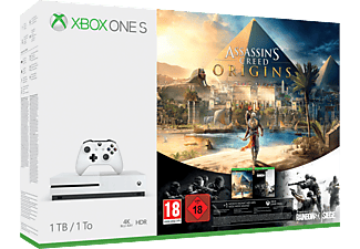 XONE S 1TB+ASSASINS CREED DLC+RAINBOW - Spielkonsole - Weiss