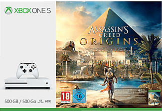 MICROSOFT Xbox One S 500GB Konsole - Assassins‘s Creed Origins Bundle