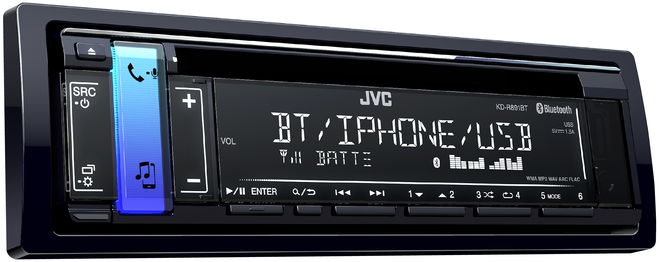 JVC KD-R891BT Autoradio 1 DIN, 50 Watt