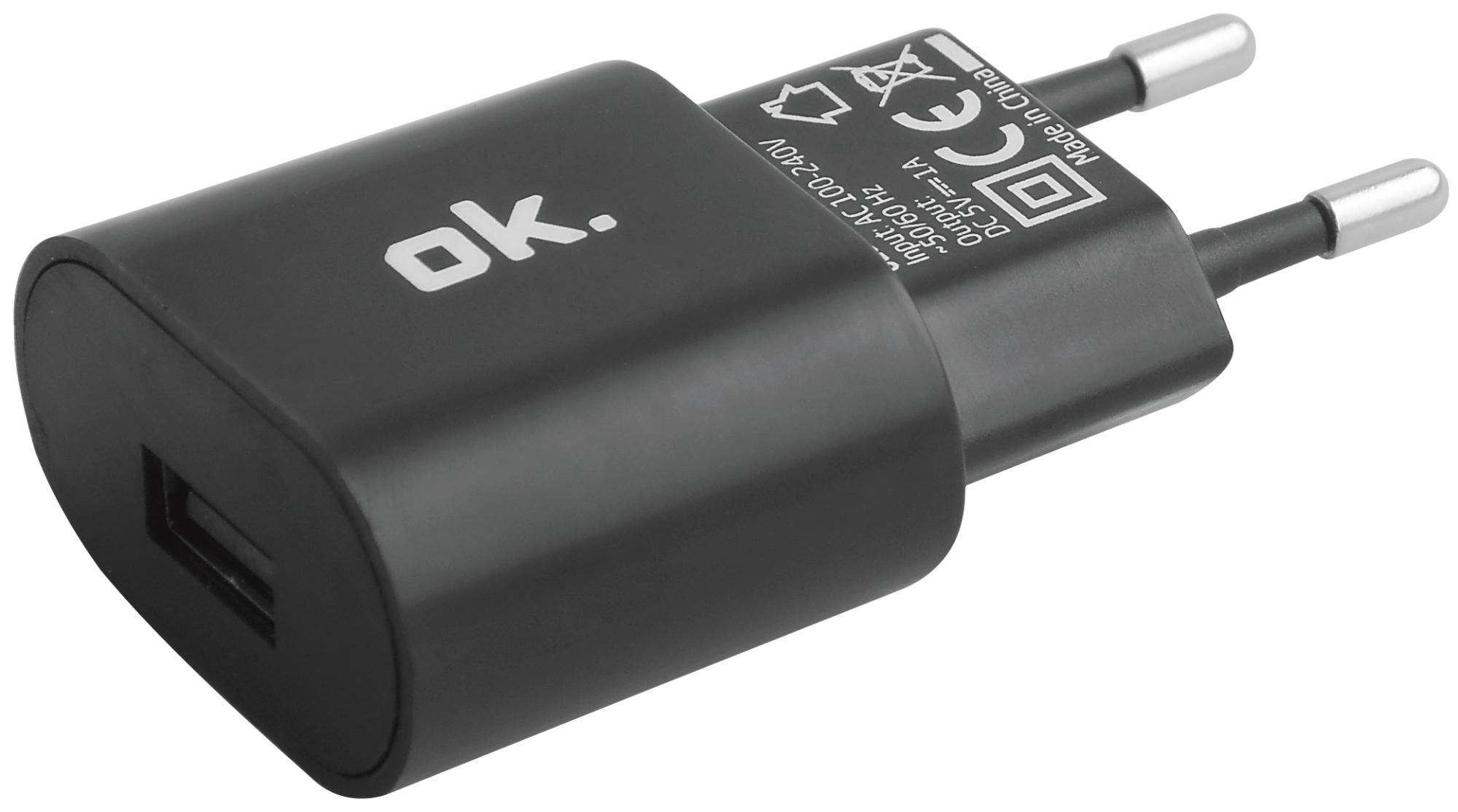 OZB-521 OK. Universal, Schwarz Ladegerät