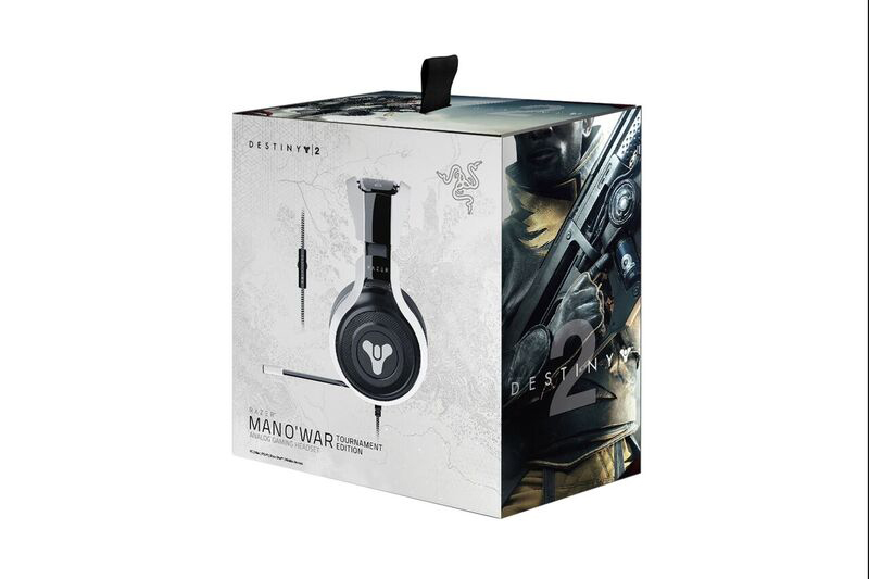 RAZER Man O' War Tournament Edition Destiny 2, Over-ear Gaming Headset Weiß/Schwarz