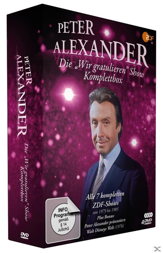 DVD-Box-Set mit Peter Alexander, mit einem Porträt und dem Show-Titel.