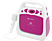 SOUNDMASTER Soundmaster KCD50PI - Karaoke CD-Player - USB - Rosa/Bianco - CD-Radio portatile (FM, Rosa/bianco)