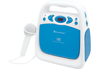 SOUNDMASTER KCD 50 - Tragbares CD-Radio (FM, Blau/weiss)
