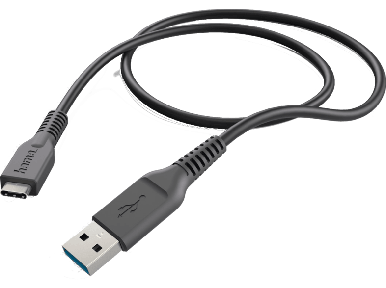 Parelachtig Medicinaal reservering HAMA Oplaadkabel USB-C 1m Zwart (178395)