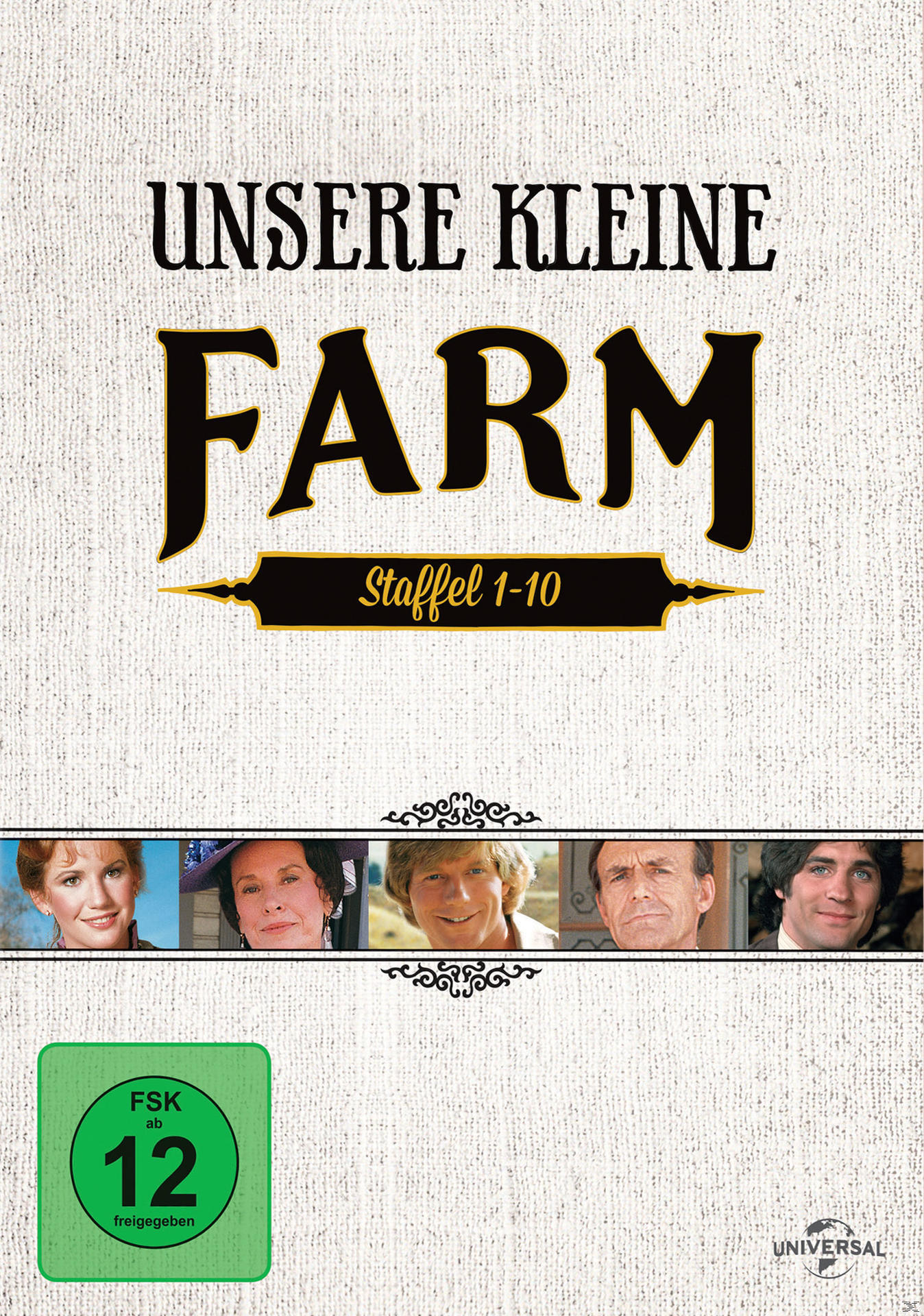 DVD-Cover der TV-Serie 'Unsere kleine Farm' mit Darstellern der Serie.