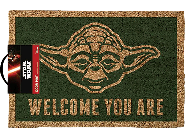 Willkommen Ihr Seid Fußmatte Türmatte #99279 60x40cm Yoda Star Wars