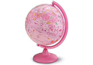 Földgömb 25cm PINK ZOO, állatvilág tematikával - világító