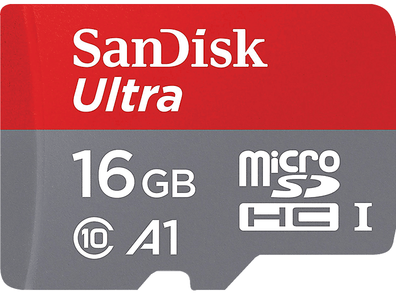 SANDISK Geheugenkaart microSDHC Ultra 16 GB Class 10 (173446)