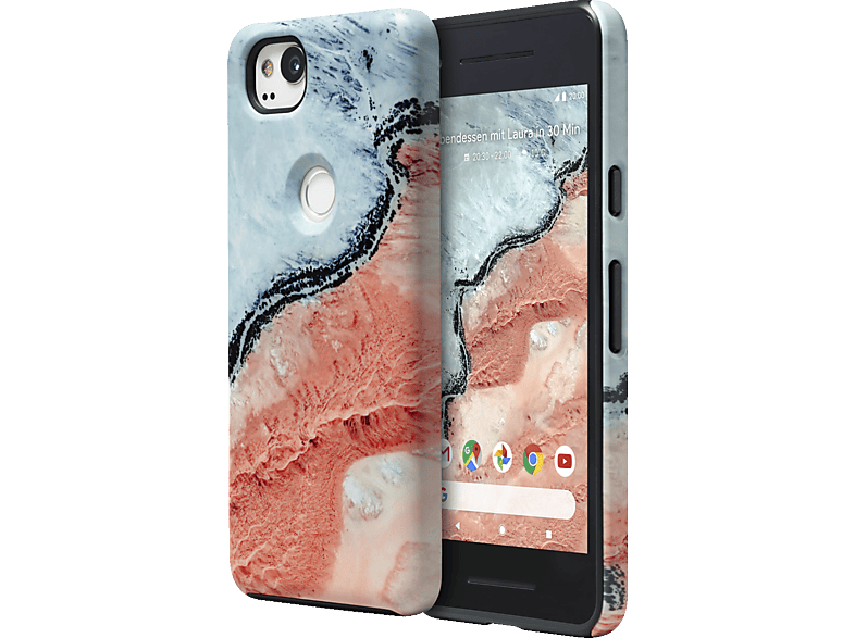 GOOGLE Earth Live Case, Fluss Pixel 2, Backcover, Google